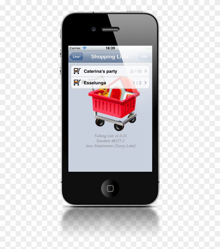 Multiple Shopping List Available Cart Icon Fills According - Iphone Screen With Email Clipart