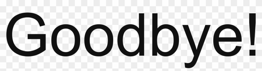 Goodbye Png Transparent - Good Bye Clip Art