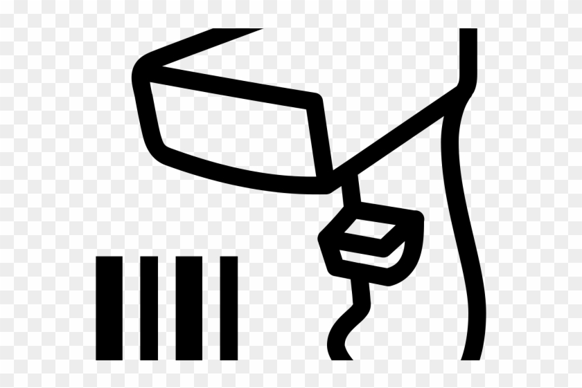 Barcode Clipart Barcode Reader - Barcode Scanner Drawing Png Transparent Png #2212435