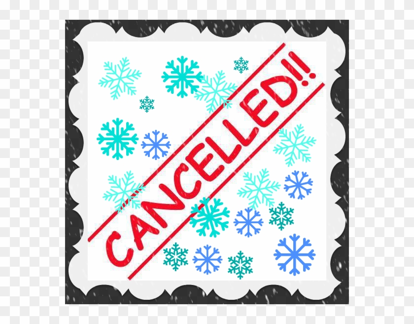 Cancelled For Snow - Cancelled Clipart #2212768