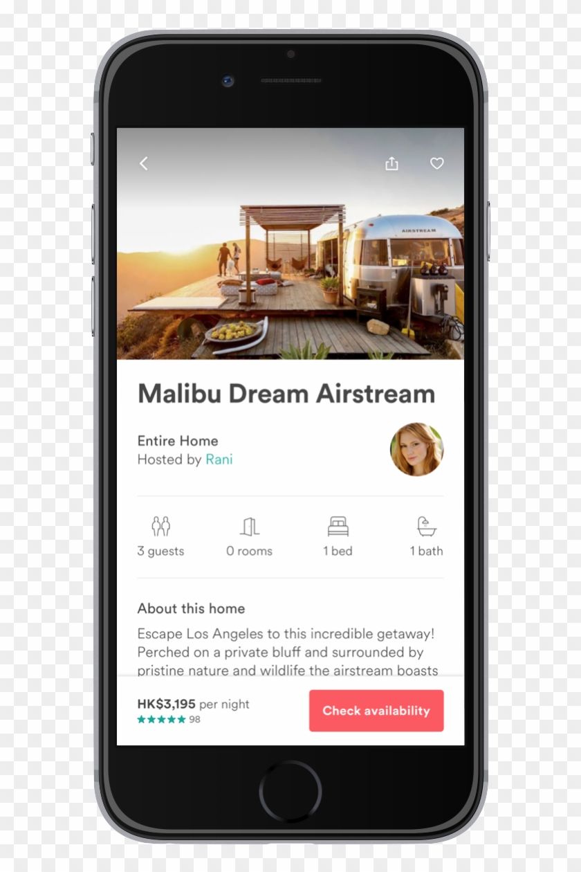 Airbnb App - Iphone Clipart #2212937