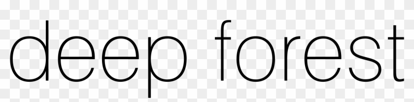 Deep Forest Logo Png Transparent - Black-and-white Clipart