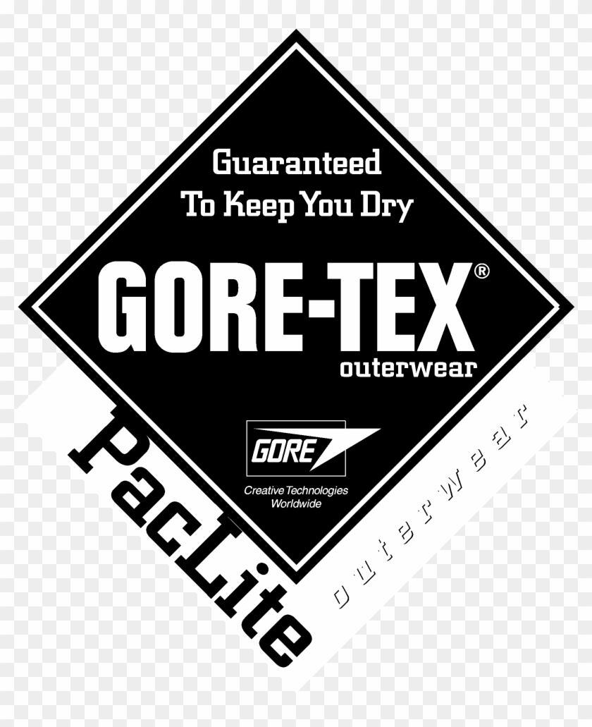 Gore-tex Outwear Paclite Logo Black And White - Gore Tex Clipart #2213014
