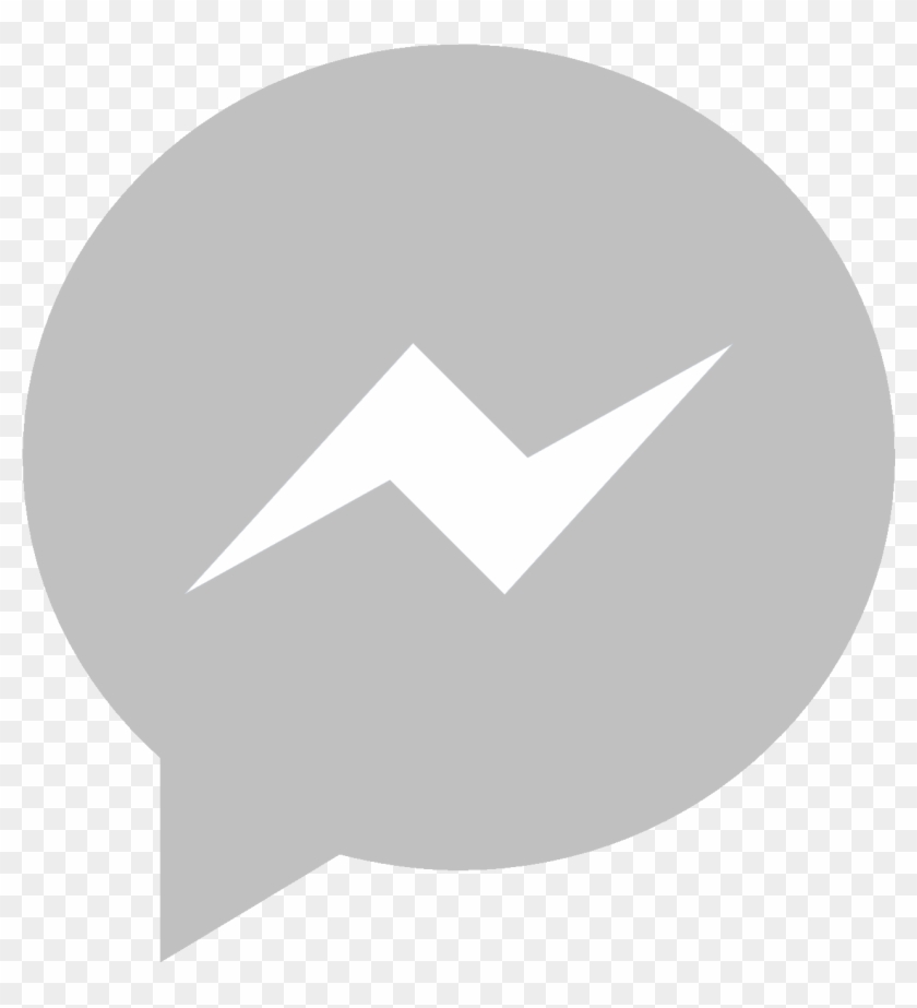Facebook Messenger Phone Icon Grey - Facebook Messenger App Icon Png Clipart