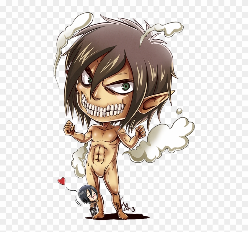 Titan Png - Shingeki No Kyojin Chibi Eren Titan Clipart