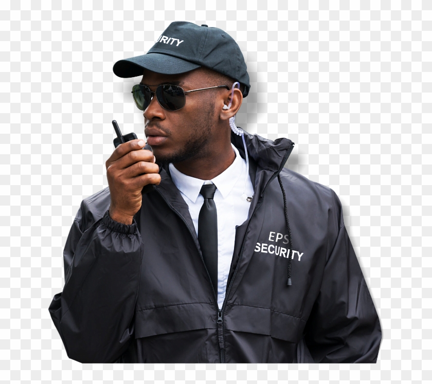 Man Using His Radio - Security Guard Clipart #2213490
