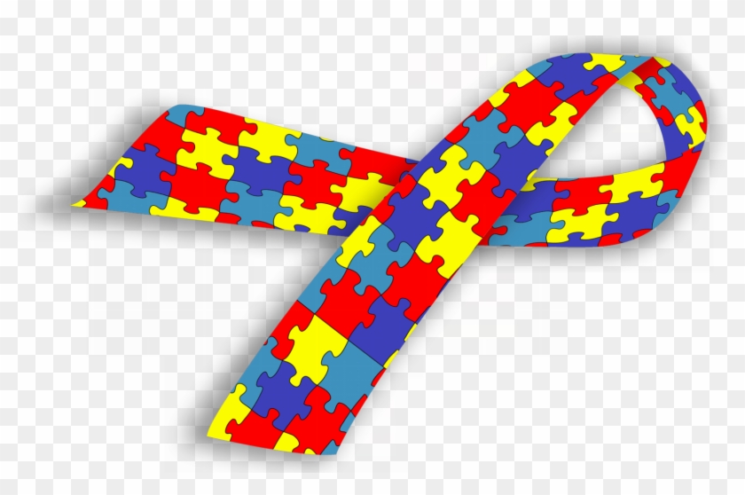 April Is Autism Awareness Month - Autism Spectrum Disorder Ribbon Clipart #2213493