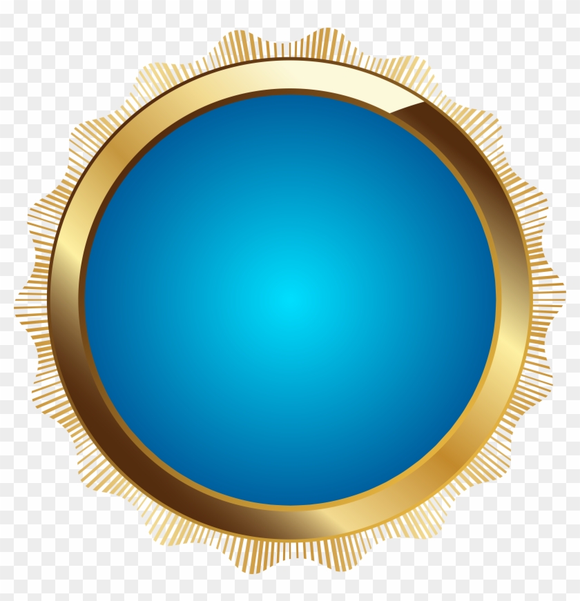 Png Royalty Free Library Circle Azure Seal Badge Blue Clipart #2213710