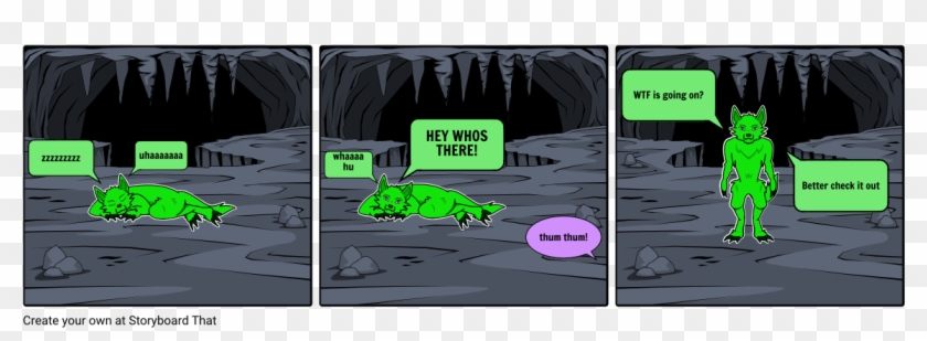 The Wolf Awoke From A Noise - Divergent Chasm Clipart