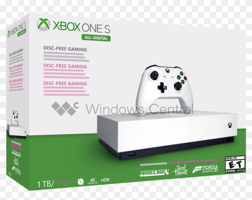 Microsoft's Disc-less Xbox One S Reportedly Launching - Xbox One S All Digital Clipart