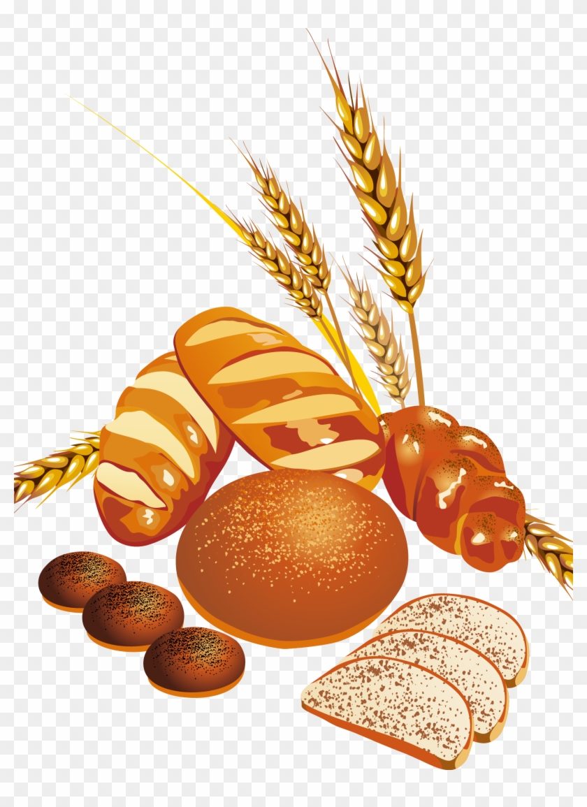 Bread Flour Wheat Loaf Clipart #2214522
