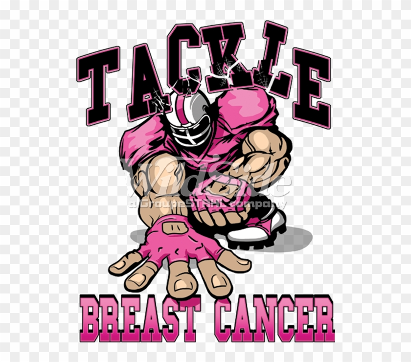 Tackle Breast Cancer - Football And Breast Cancer Awareness Clipart