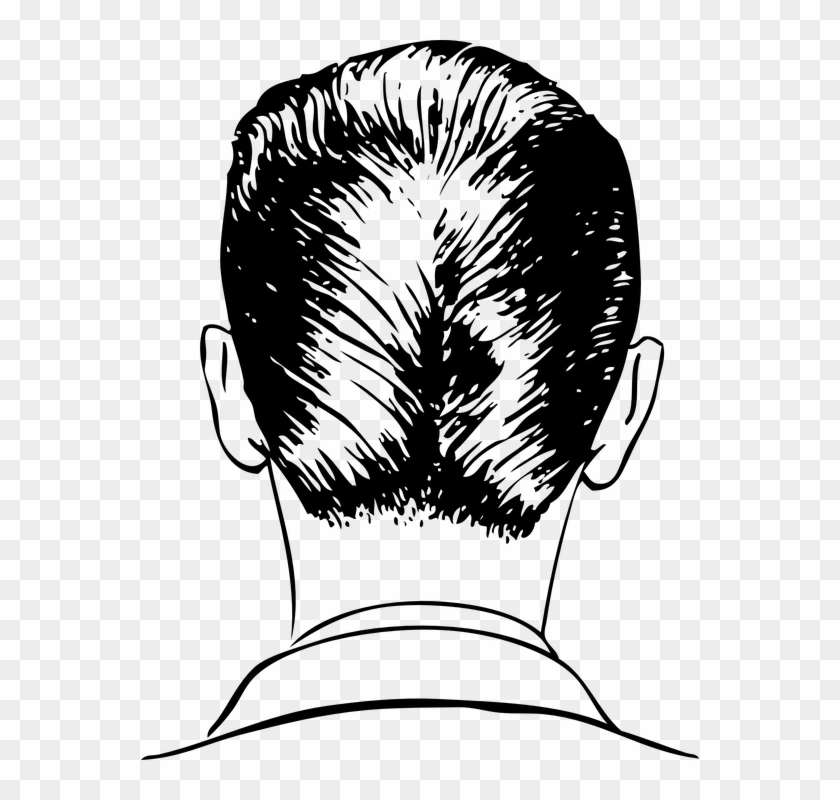 Free Vector Graphic - Drawing Of The Back Of A Head Clipart #2215844