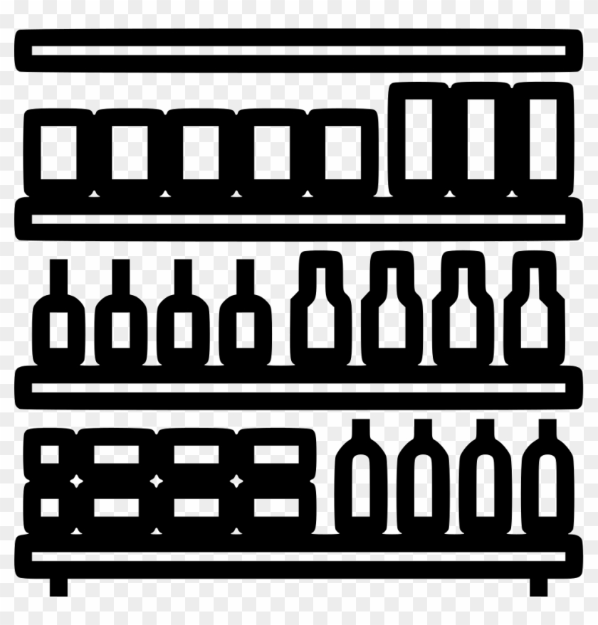 Store Icon Png - Grocery Store Shelf Icon Clipart #2216207