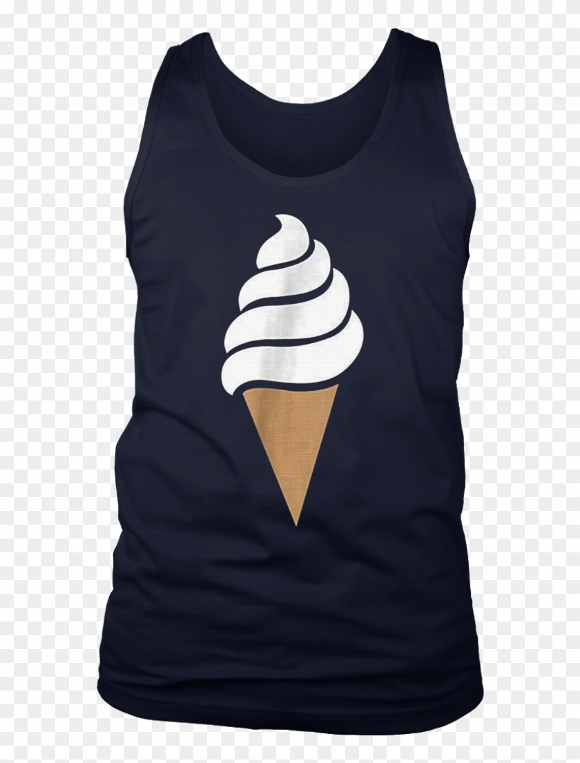 Vanilla Soft Serve Ice Cream Cone Emoji Shirt Frozen - T-shirt Clipart