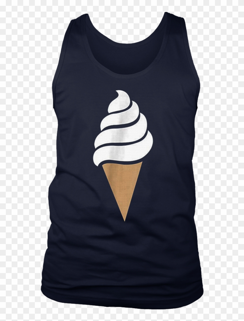 Vanilla Soft Serve Ice Cream Cone Emoji Shirt Frozen - T-shirt Clipart #2216288