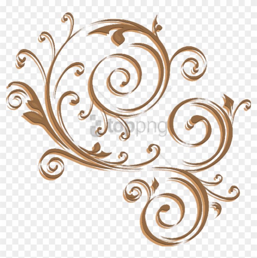Free Png Gold Swirls Png Png Image With Transparent - Swirl With Transparent Background Clipart #2216292