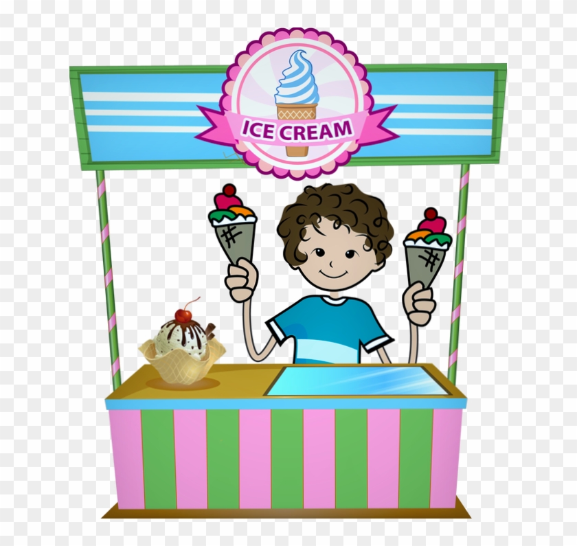 Freeuse Stock Clipart Ice Cream Shop - Making Ice Cream Clipart - Png Download #2216516