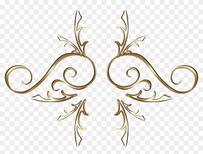 Gold Swirls Png Clipart #2216636