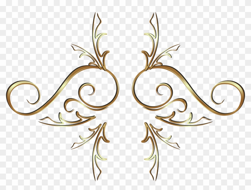 Gold Swirls Png Clipart