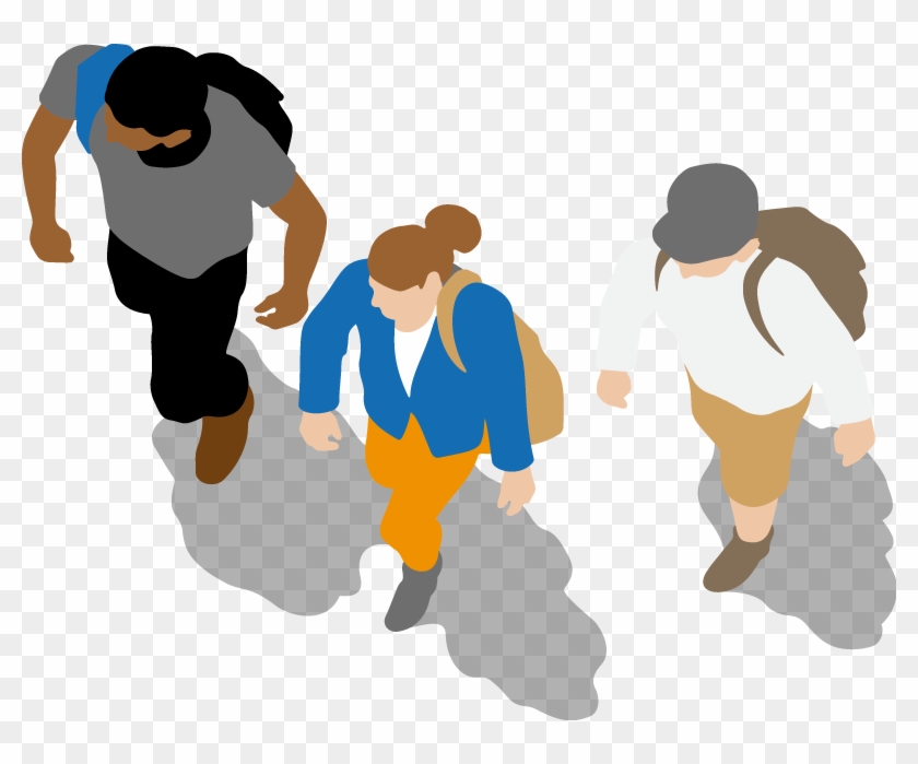 Family Walking Png - People Walking Png Cartoon Clipart