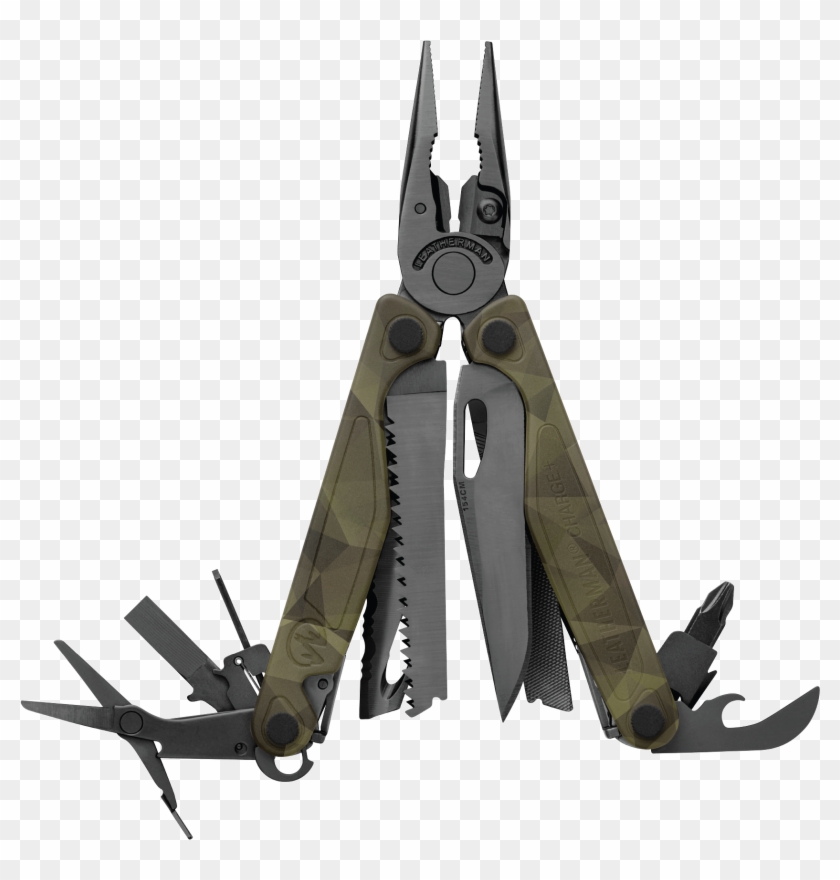 Leatherman Charge Multi-tool, Open View, Forest Camo, - Leatherman Charge Forest Camo Clipart #2217162