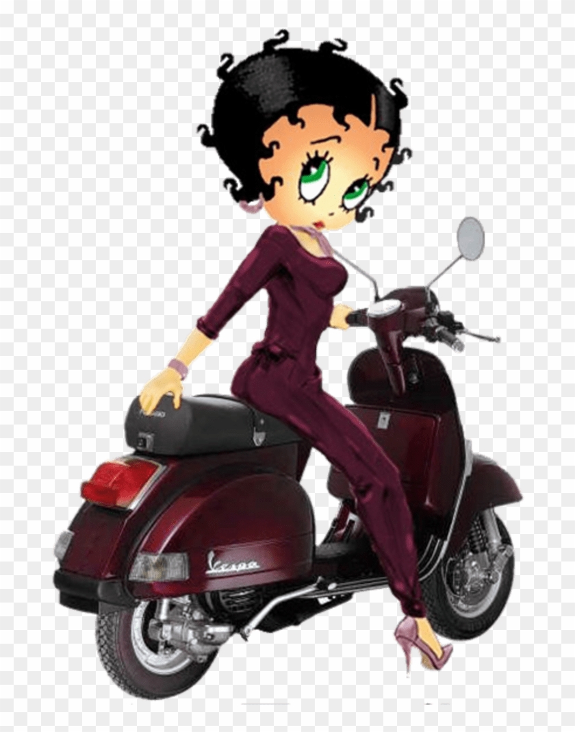 Tubes Betty Boop - Betty Boop En Vespa Clipart