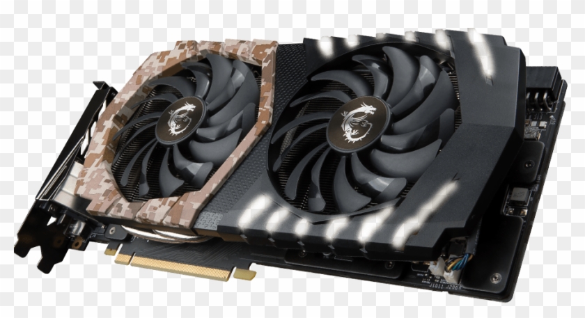 Catch The Vibe With Cool Led Effects - Msi Gtx 1060 Camo Squad Clipart