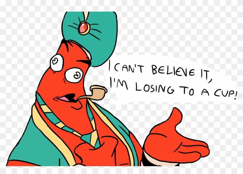 I'm Losing To A Cup - Cuphead Djimmi The Great Fanart Clipart