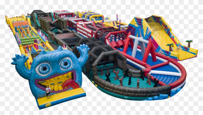 The World's Craziest Inflatable Obstacle Course Is - Playset Clipart #2218323