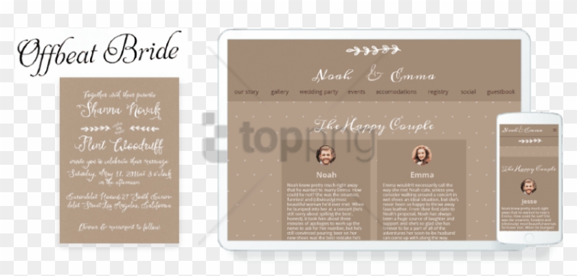 Free Png Download Wedding Invitations Website Png Images - Bride Clipart