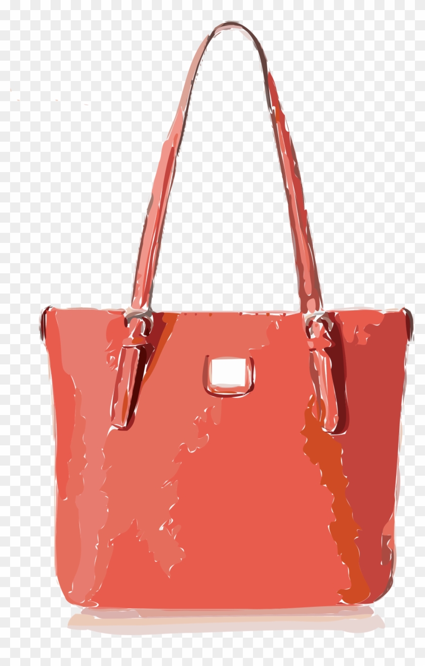 This Free Icons Png Design Of Orangish Red Handbag - Tote Bag Clipart