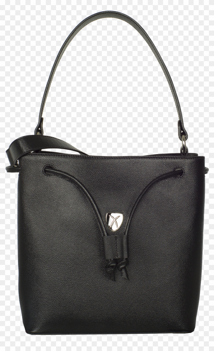 Handbag Shoulderbag 10 Inch Leather Black - Handbag Clipart #2220411