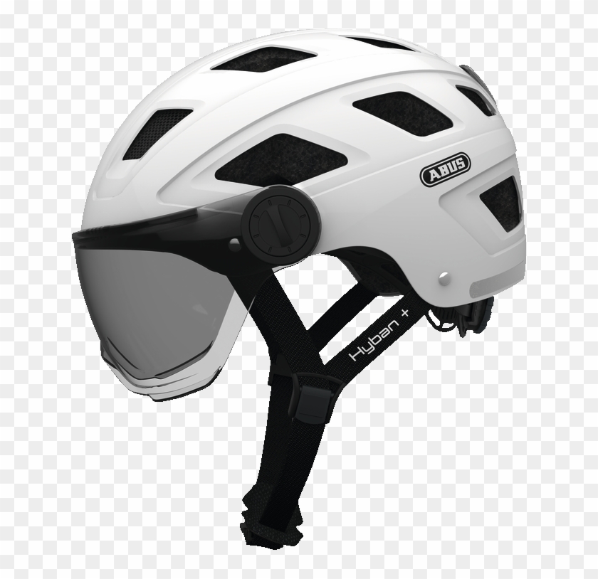 Hyban Smoke Visor Cream White M - Cycling Helmet With Visor Uk Clipart #2221059