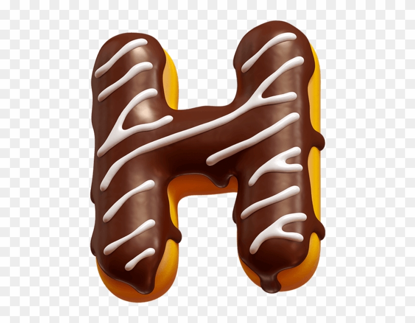 Typeface Clipart Food - Letter H Made Of Food - Png Download