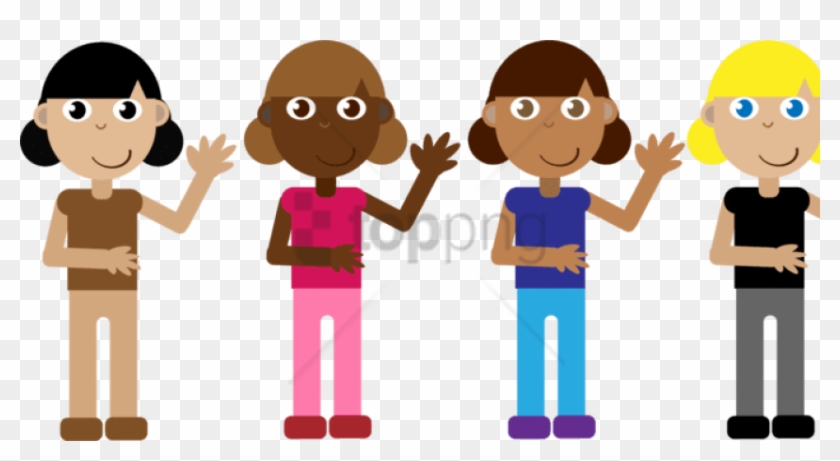 Free Png Cartoon Group Of Girls Png Image With Transparent - Cartoon Group Of Girls Png Clipart #2221229