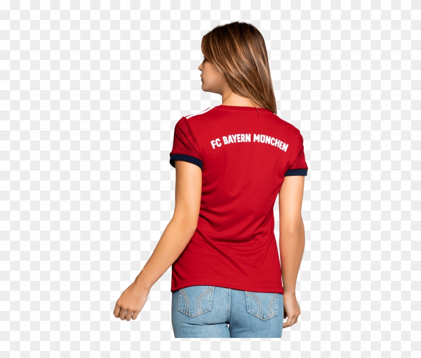 Fc Bayern Women Shirt Home 18/19 - Girl Clipart #2221516