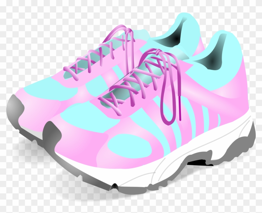 Jpg Royalty Free Library Nike Free Clip Art Running - Girls Sneakers Clipart - Png Download #2221565