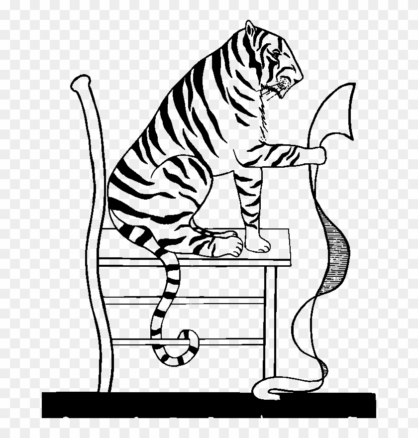 Input Reading-tiger Clipart