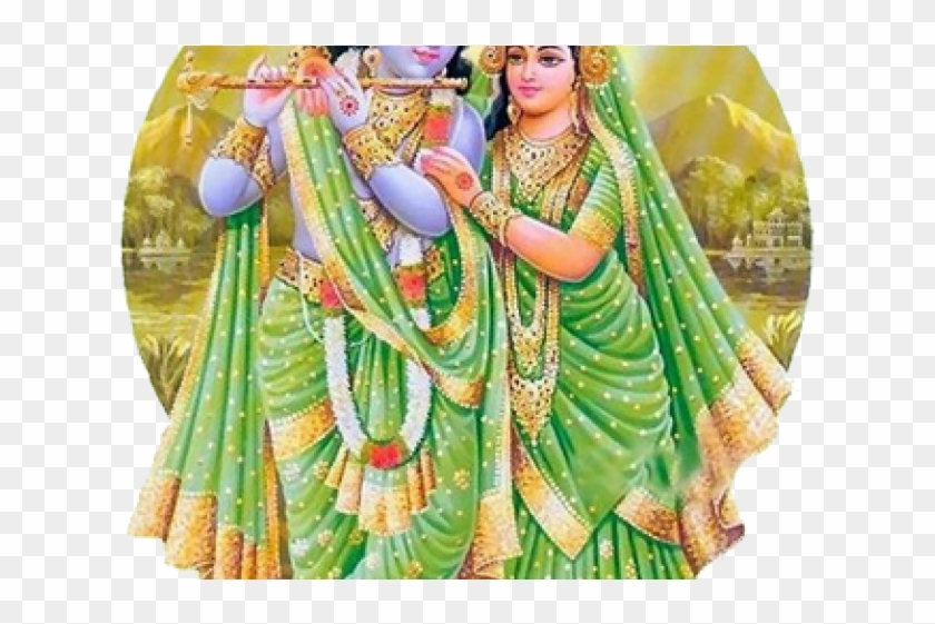 Krishna Clipart Radhakrishnan - Krishna & Radha Hd - Png Download