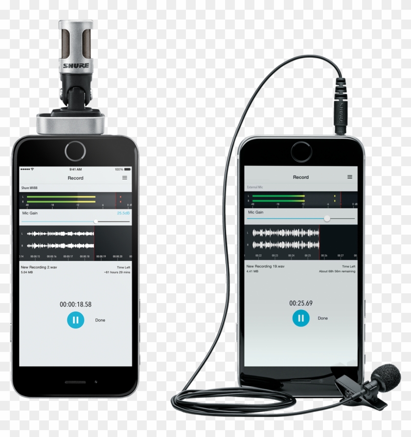 Motiv Ios Microphones Are The Convenient Way For Mobile - Shure Mvl Clipart #2221926
