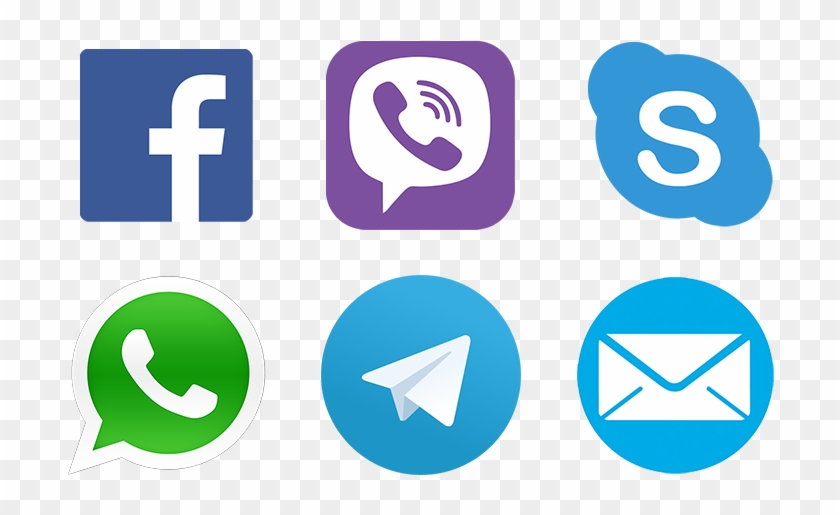 Alternative Channels Chat, Viber, Web Calls, Skype - Happy New Year 2019 Status Clipart