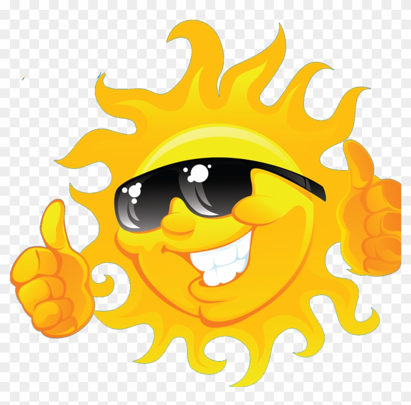 Go To Image - Sun With Sunglasses Logo Clipart