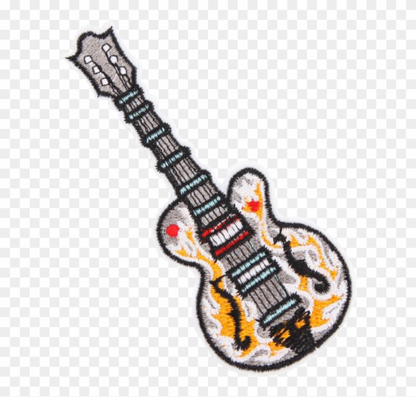 Bij Kiki Iron-on Patch Gitar - Electric Guitar Clipart