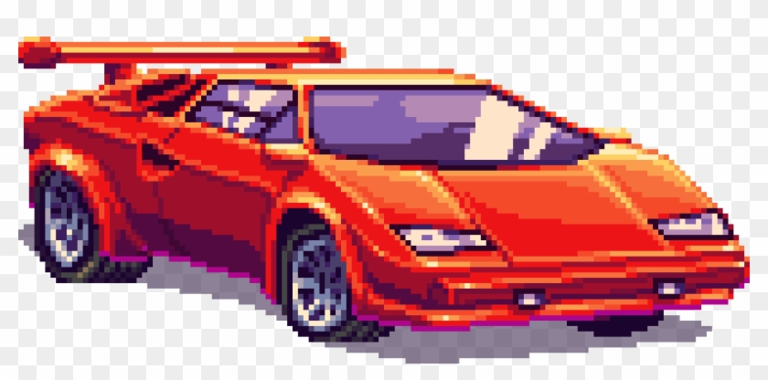 1088 X 488 6 0 - 8 Bit Car Png Clipart