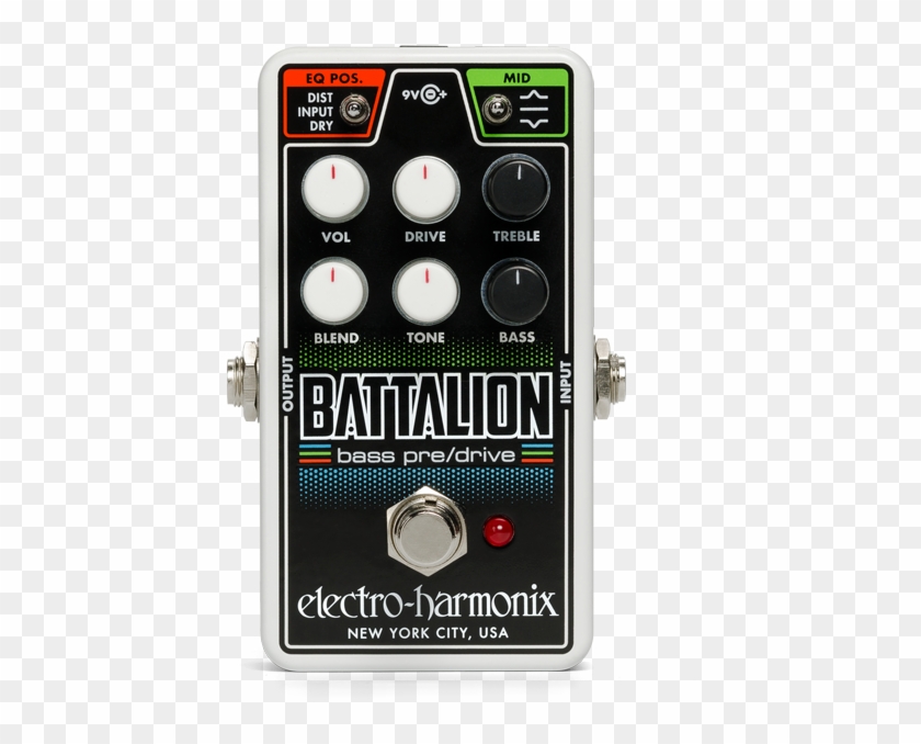 Electro-harmonix Nano Battalion Bass Preamp & Overdrive - Electro Harmonix Nano Battalion Clipart #2222913