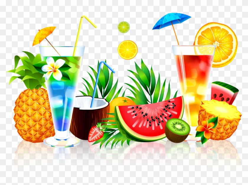 Picture Transparent Beach Transparent Fruit - Summer Juice Png Clipart #2222977