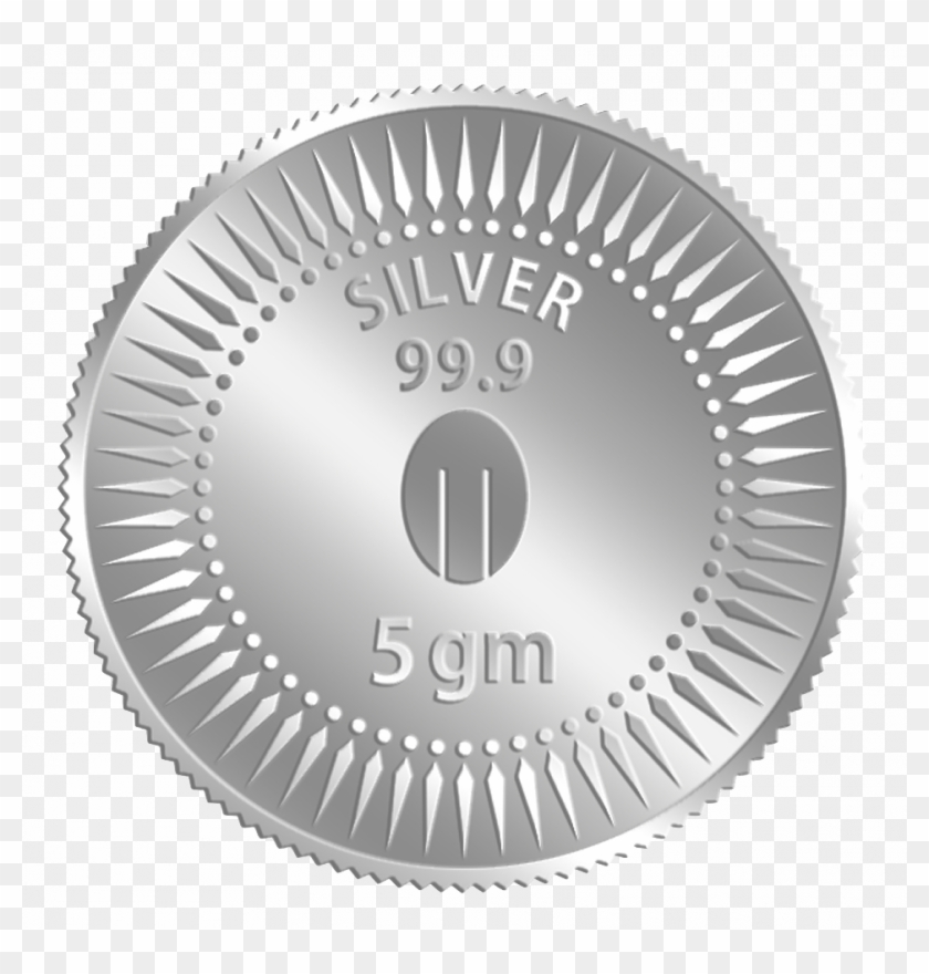 Silver Coin 5 Gm Clipart