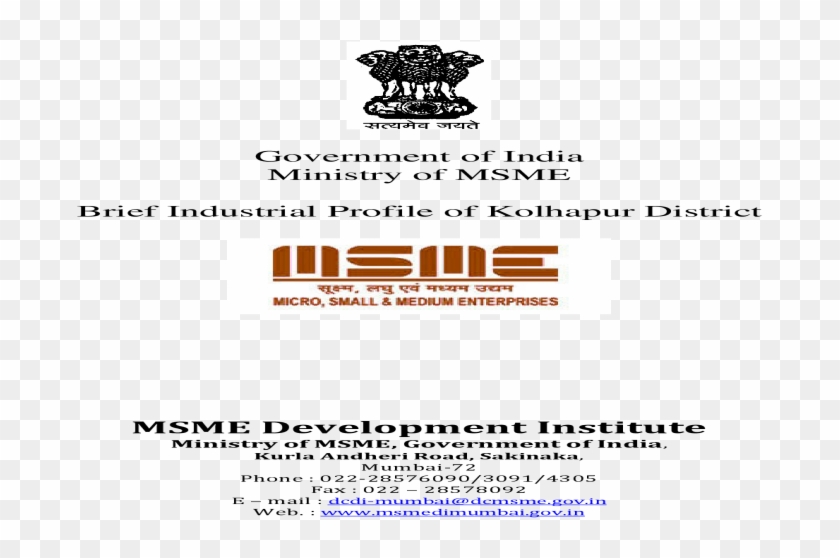 Government Of India Ministry Of Msme Brief Industrial - Line Art Clipart #2223685