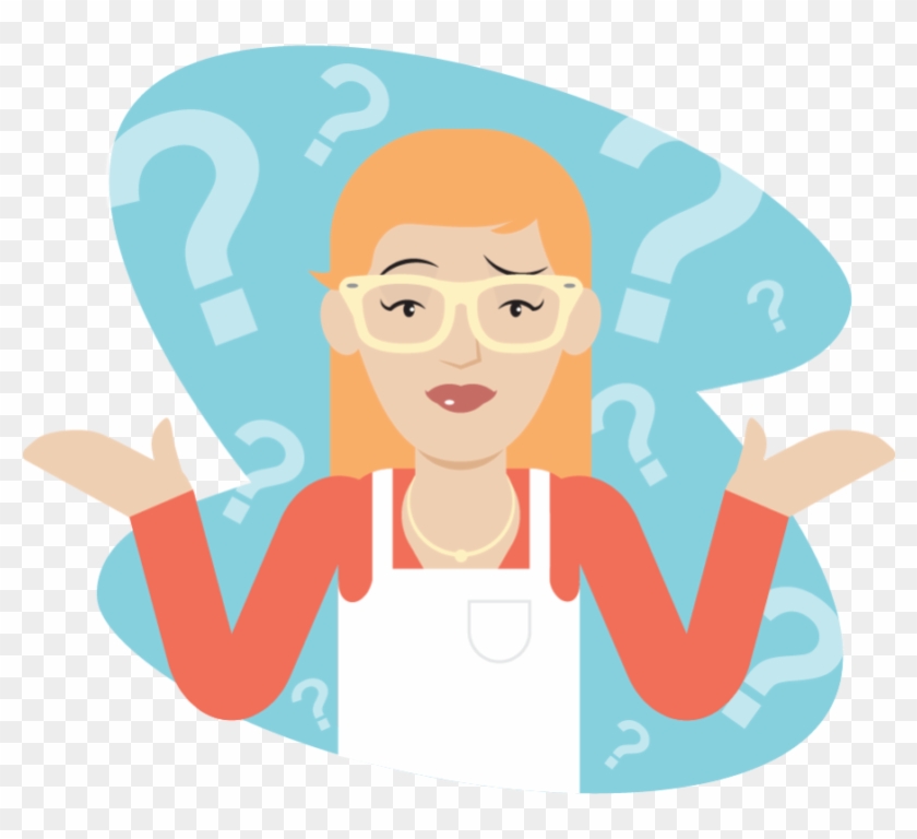 So Maybe It's Time To Consider Doing Things In Reverse - Confused Girl Cartoon Png Clipart